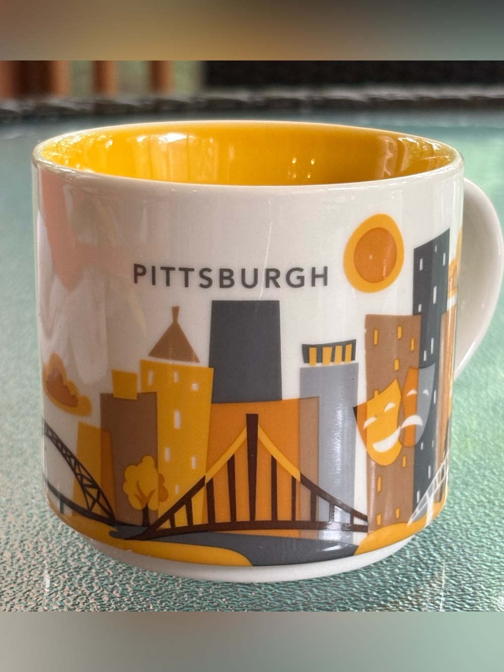 Starbucks You Are Here Pittsburgh Mug 2015 Coffee Cup Souvenir Collectible City